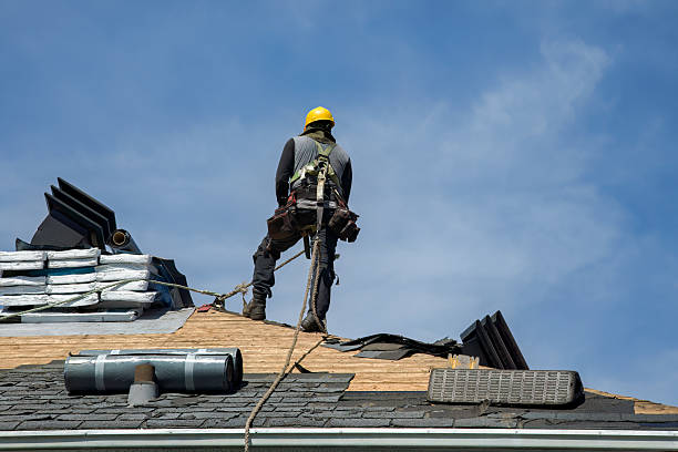 Professional Gutter Installation technician working in Ricketts, IA